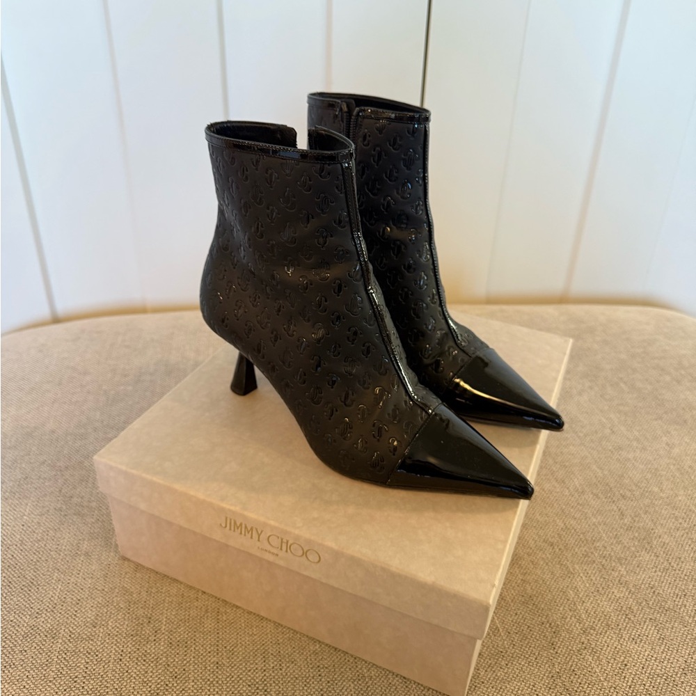Jimmy Choo Kix 65 Black Ankle Boots - Picture 5 of 6
